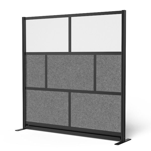 Expanse Modular Wall Room Divider System - Black Frame - 70" x 70" Starter Wall